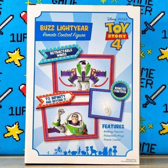 Disney Pixar Toy Story 4 Buzz Lightyear RC 27Mhz Remote Control Figure New - Picture 4 of 8